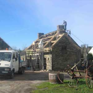 murs des gîtes avant rénovation