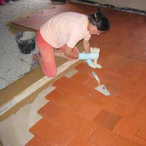 mise en place des dalles